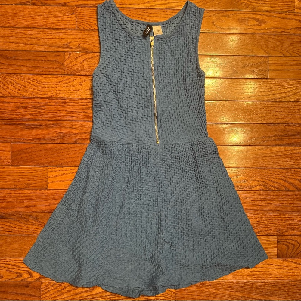 H&M Blue Zipper Front Dress